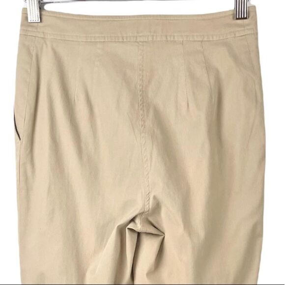 VINTAGE 90’s Armani Exchange Slim Straight Tan Stretch Pants Size 4 - Picture 5 of 7